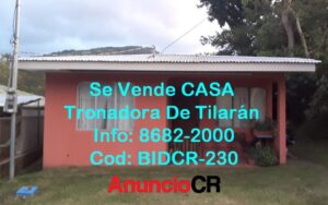 Se Vende Casa En Tronadora De Tilarán