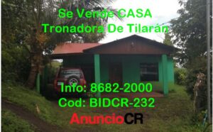 Se Vende Casa En Tronadora De Tilarán