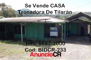 Se Vende Casa En Tronadora De Tilarán