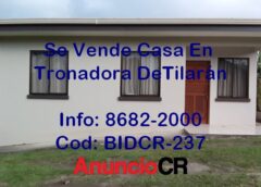 Se Vende Casa En Tronadora De Tilarán