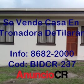 Se Vende Casa En Tronadora De Tilarán